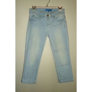 NWT Wanna Betta Butt Light Blue Capri